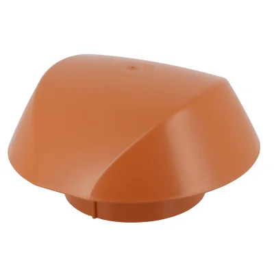 Chapeau ventilation pvc simple Atemax D. 125mm sans moust. VVS12T Terracotta