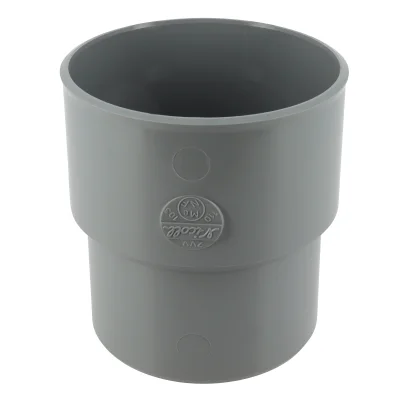 Manchette de réparation pvc d'évacuation mâle D. 110mm ZVV Gris