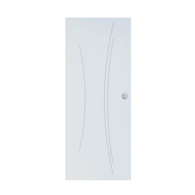 Porte seule prép. alvéol. Graphik Kaori 204 x 63cm p/ châssis galandage Scrigno