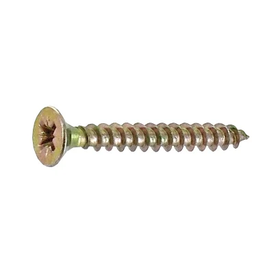 Vis bois-panneau T.F acier bichro. F.P PZ2 D. 4.0 x 30mm boîte de 160