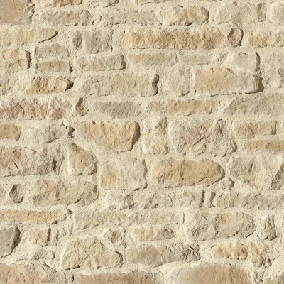 Parement pierre de Causse PDC14 pqt 0.5m² Ton Beige Nuancé