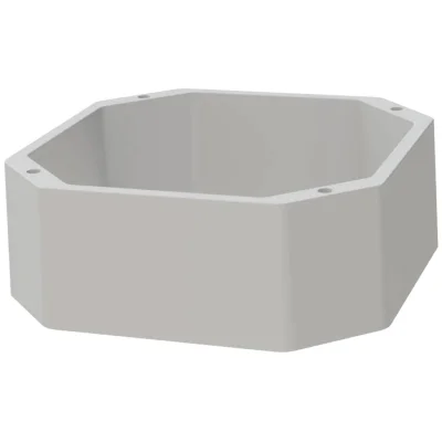 Rehausse béton allégé 50 x 50 ht. 20cm p/ regard CR50A Gris