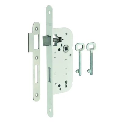 Serrure à encastrer axe à 40mm 3 gorges revers. v/br 2 cles R.401103 FTH