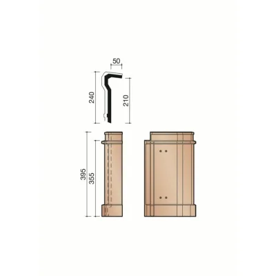 Rive universelle (3/ml) acc. commun M0007600 Brun Foncé 668 Koramic