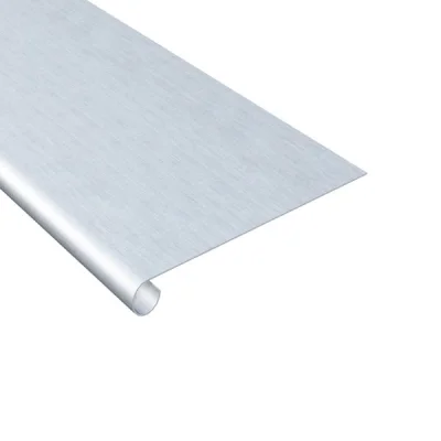 Bande zinc à ourlet-doublis ouvert ép. 0.65mm dév. 100mm 2.00ml Naturel