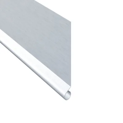 Bande zinc de rive-astragale ép. 0.65mm dév. 166mm 2.00ml Naturel