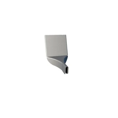 Coulisseau de tête zinc p/ couvre joint à joint debout Naturel