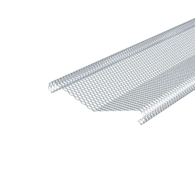 Grille zinc perforé ép. 1mm dév. 280mm p/ protection gouttière 2.00ml Naturel