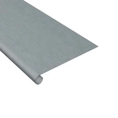 Bande zinc à ourlet-doublis ouvert ép. 0.65mm dév. 166mm 2.00ml Granum Extra Granite
