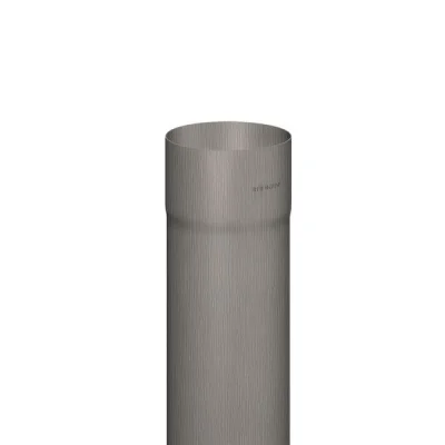 Tuyau zinc de descente Tulipé (Pré-manchonné) ép. 0.65mm D. 100mm 2.00ml Granum Extra Granite