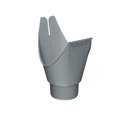 Naissance zinc agrafable sortie D. 80mm p/ gouttière dév. 250mm Granum Extra Granite