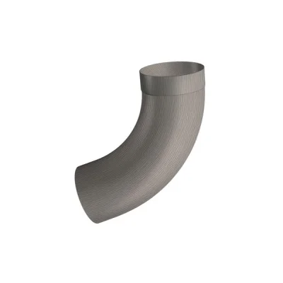Coude zinc tulipé grand rayon angle 72° D. 100mm Granum Extra Granite