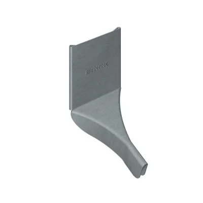 Coulisseau de tête zinc p/ couvre joint à joint debout Granum Extra Granite