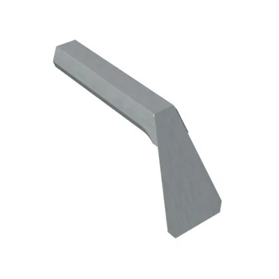 Couvre joint de pied zinc p/ couverture à tasseaux ép. 0.65mm dév. 100mm Granum Extra Granite