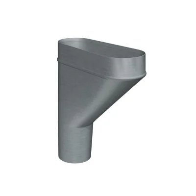 Cuvette zinc de branchement (jambonneau) p/ gouttière sortie D. 100mm Granum Extra Granite