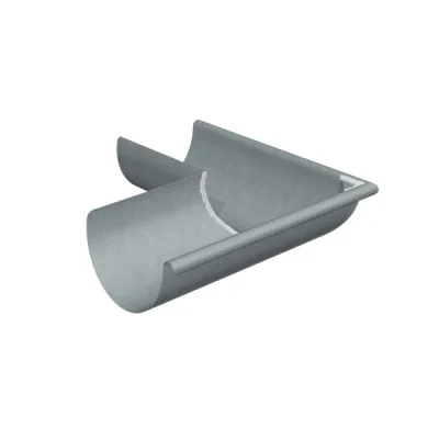 Equerre zinc extérieure dév. 250mm p/ gouttière 1/2 ronde Granum Extra Granite