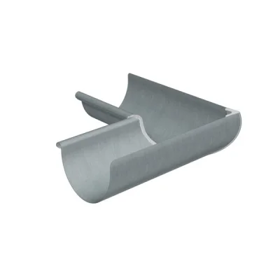 Equerre zinc intérieure dév. 250mm p/ gouttière 1/2 ronde Granum Extra Granite