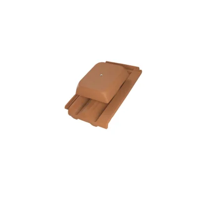 Tuile à douille D. 125mm connex. + chapeau (165cm²) acc. commun BT128728 Nuagé 875 Koramic