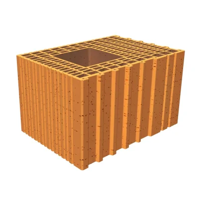 Brique de mur T.C poteau Porotherm R304 ép. 300mm 299 x 425mm