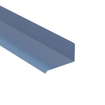 Bande de rive acier ép. 0.55mm dev. 333mm 2.00ml Galvanisé