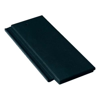 Demi-tuile 185 x 420mm acc. commun NT022 Noir 02 (Graphite 35) Monier