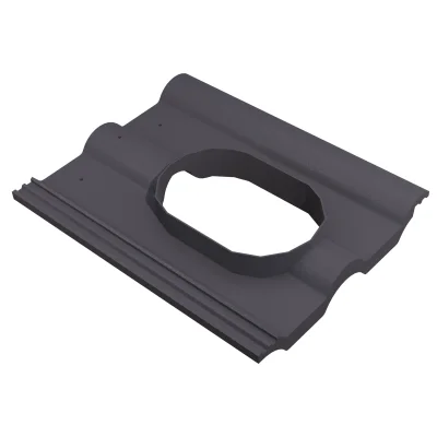 Tuile à douille univ. (Durovent D. 110-160mm) Double Romane DR045 Ardoise 11