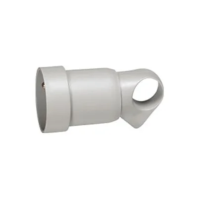 Fiche plastique femelle 2P+T 16A Annela avec anneau Gris R.50106 LEGRAND