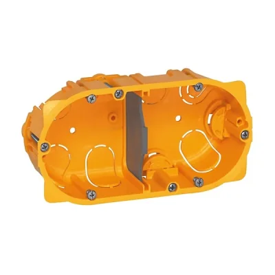 Boîte à encastrer ronde 2 poste p/ cloison sèche Batibox ép. 40mm R.90542 LEGRAND