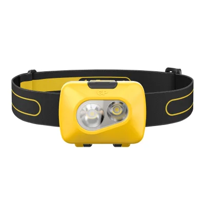 Lampe frontale à Leds GP Discovery CH42 110lm + 3 piles AAA Jaune GP BATTERY