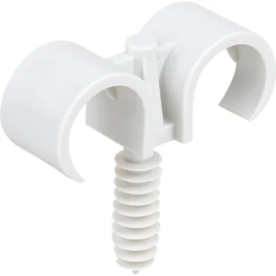 10 clips double + chevilles D.20 EUR'OHM