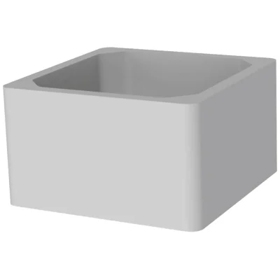 Rehausse béton allégé 25 x 25cm ht. 17cm p/ regard CR25S Gris