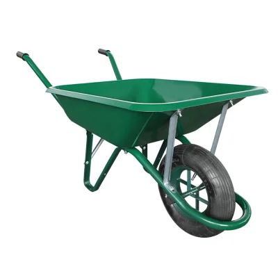 Brouette polyvalente 1360 roue gonflable coffre 9/10éme 100L Vert