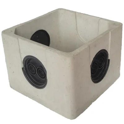 Regard béton allégé 25 x 25cm à opercules plastiques Gris Sebico