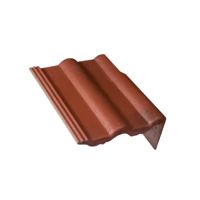 Tuile de rive universelle droite (3.2/ml) Double Romane DY025 Rouge Vieilli 90 (Badiane 90)