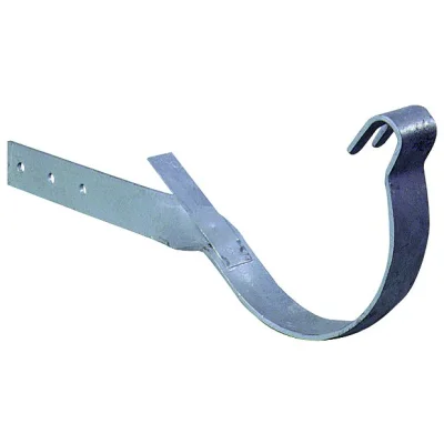 Crochet chantourné acier Galvanisé p/gouttière zinc dév. 25cm