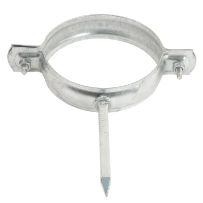 Collier à pointe acier Galvanisé p/ tuyau zinc D. 100mm