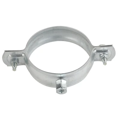 Collier cylindrique D. 80mm acier P.G. Naturel à embase type 7/150 + patte à vis