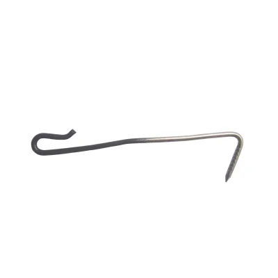 Crochets ardoise inox 17% D. 2.7mm x 9cm pointe boîte de 700 teinté Anthracite