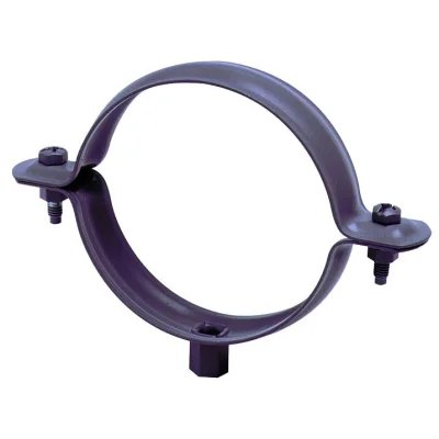 Collier cylindrique D. 100mm acier P.G. Naturel à embase type 7/150