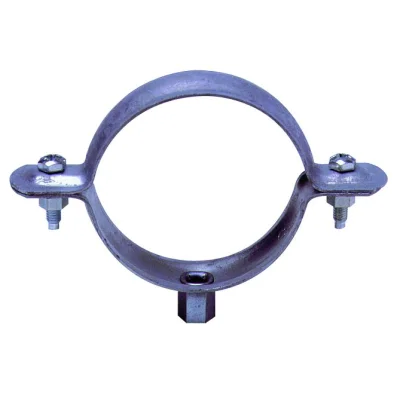 Collier cylindrique D. 80mm acier P.G. Naturel à embase type 7/150