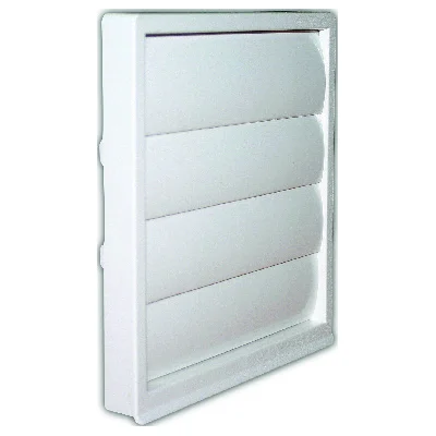 Clapet de rejet extérieur pvc à lamelles p/ tuyau D. 100-125mm Blanc