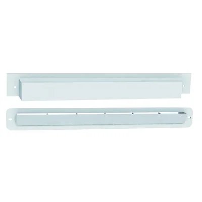 Entrée d'air en applique plastique p/ coffre volet roulant 30m3/h 368 x 43mm Blanc