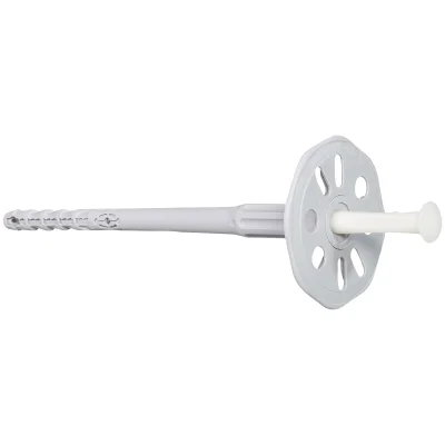 Chevilles plastiques avec rosace + clou FIF-P 8-160 p/ fixation isolant boîte de 100