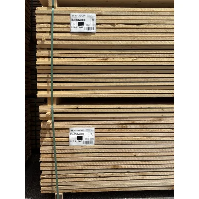 Planche sapin choix 3 non traité 25 x 250mm 4.00ml