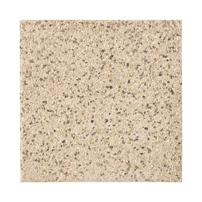 Dalle gravillonnée gros grains p/ toiture terrasse T11 ép. 53mm 50 x 50cm fond Blanc