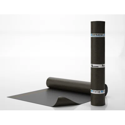 Membrane d'étanchéité bitume & polyester-verre Soprafix HP rouleau 1.00 x 7.00ml