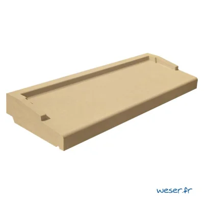 Appui de fenêtre béton nez arrondi APNA ép. 60mm 35 x 100-110cm Ton Pierre