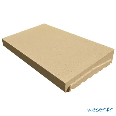 Chaperon de mur béton Optipose 1 pente CHRO ép. 40-64mm 28 x 49cm Ton Pierre