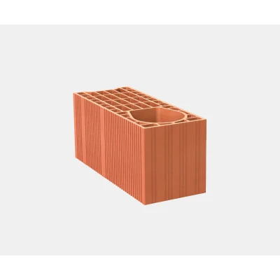 Brique de mur T.C poteau trou D. 15cm Bouyer Bgv ép. 200mm 219 x 500mm