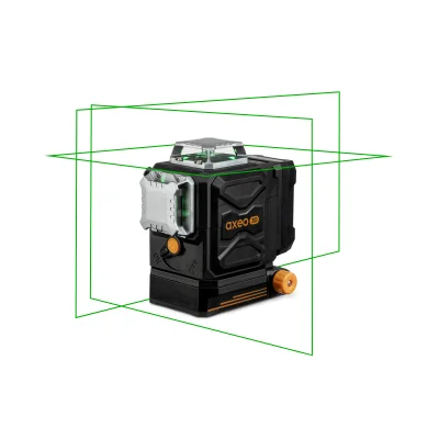 Laser multi lignes Vertes Axeo 3D 3 lignes horizontales et verticales à 360°